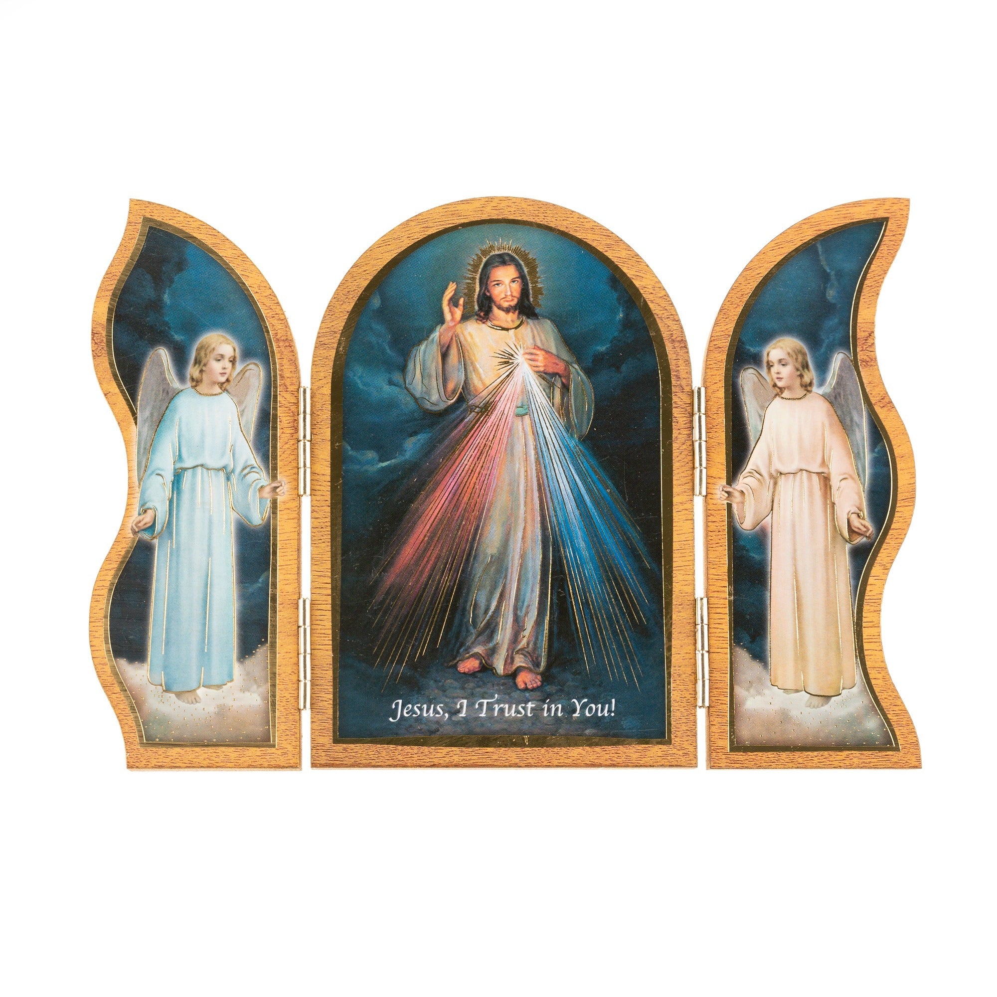 Divine Mercy & Angels Triptych