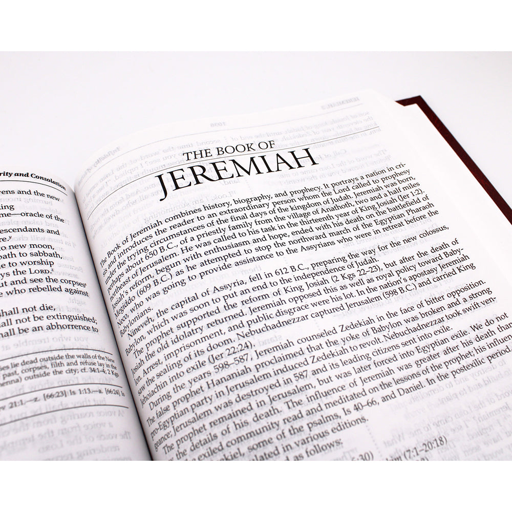 Hardcover Burgundy Bible- NABRE