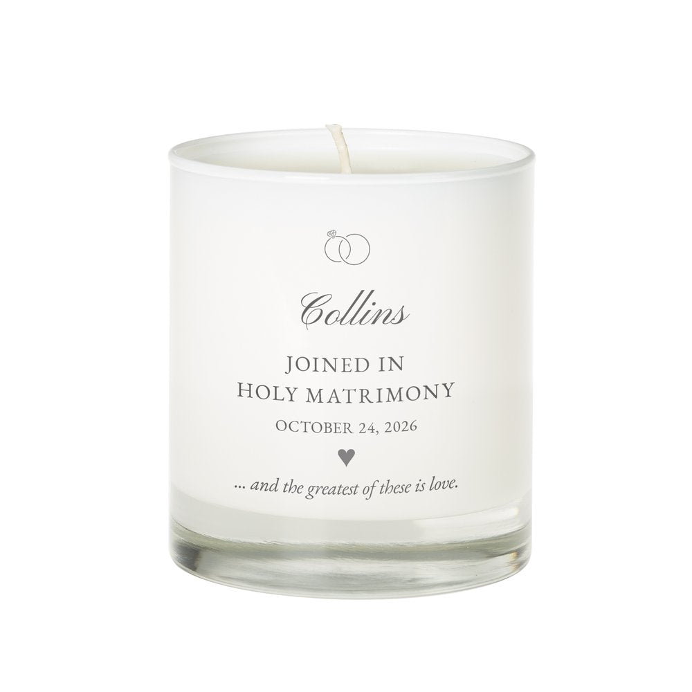 Personalized Marriage Candle