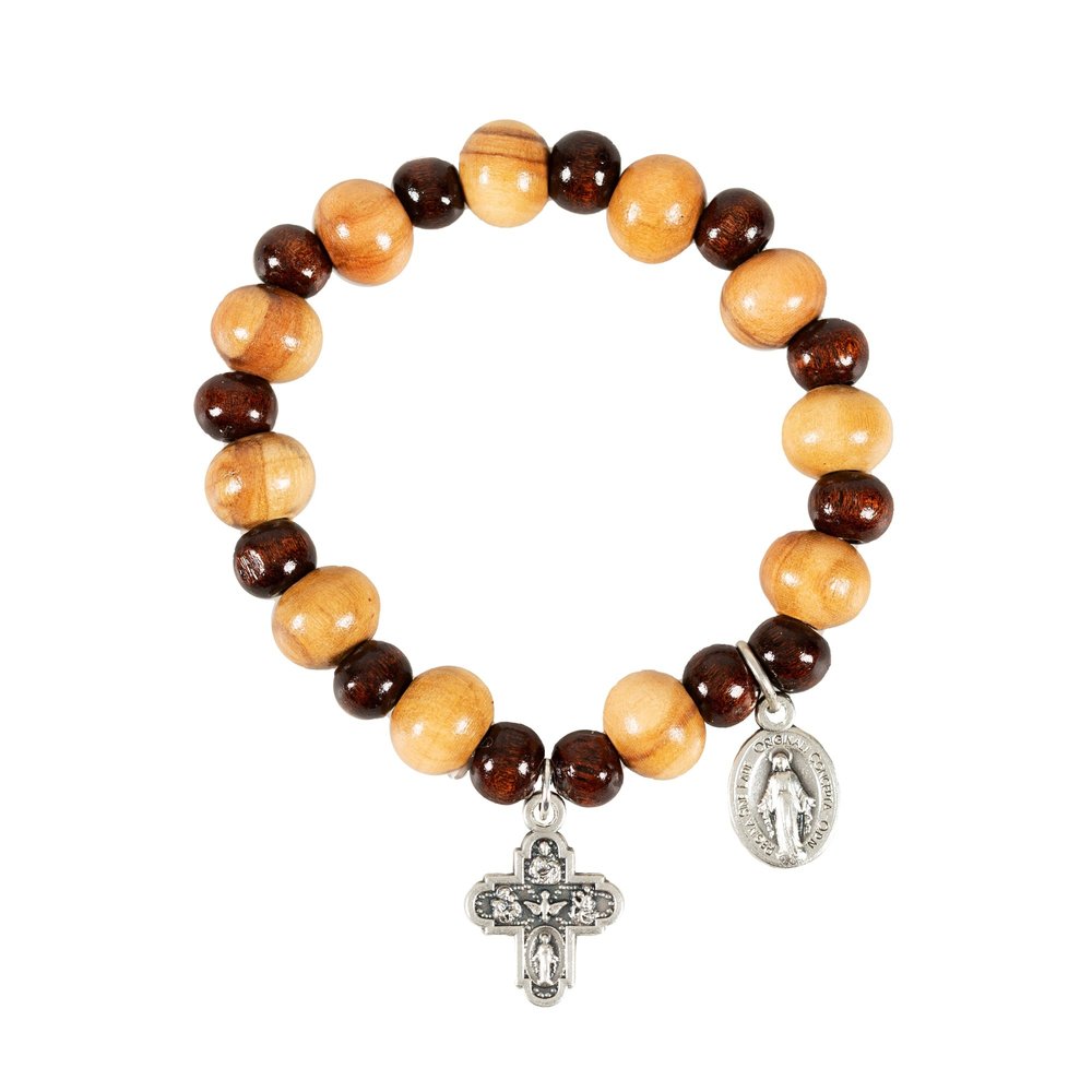 Olive Wood Rosary Bracelet