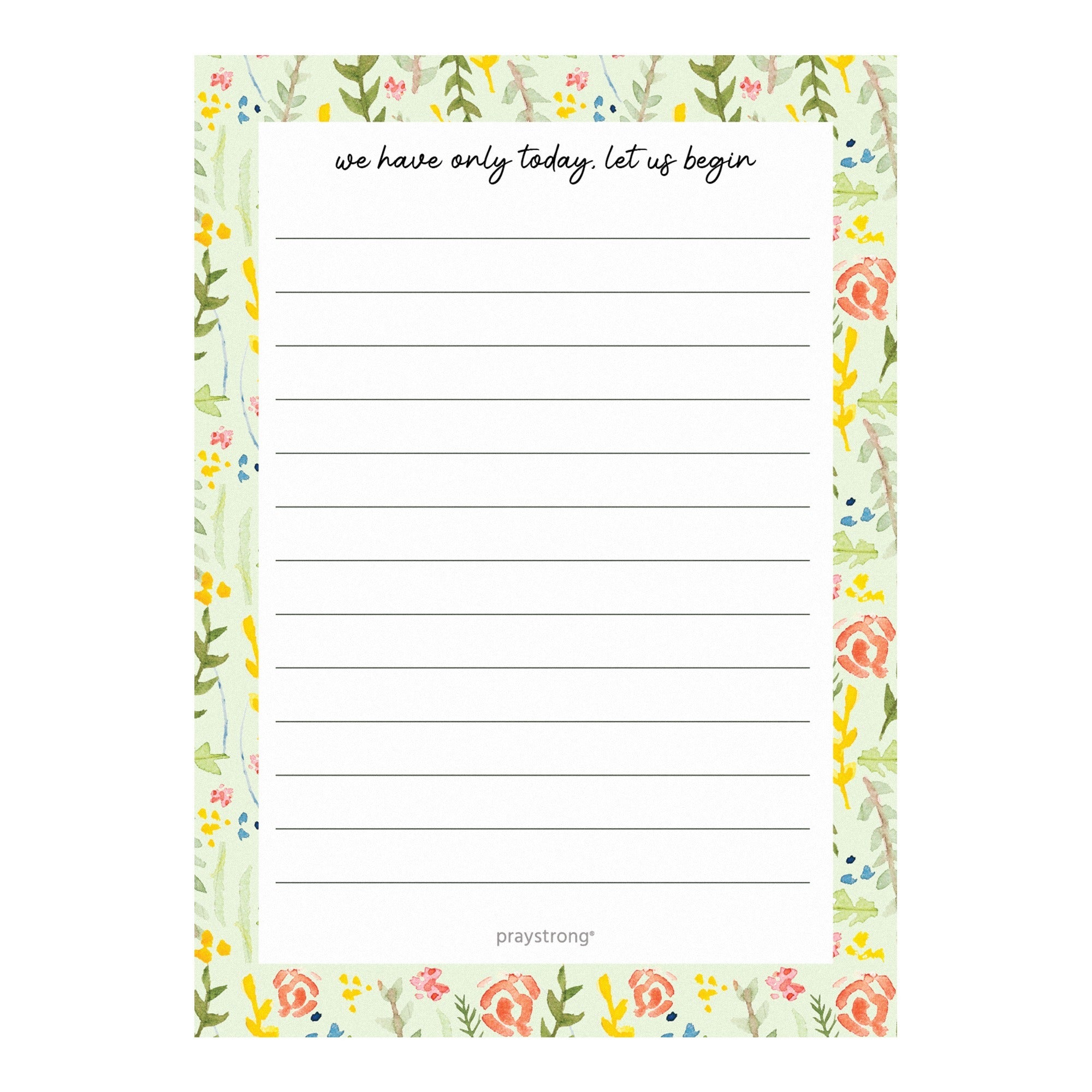 Let Us Begin Notepad - 5x7