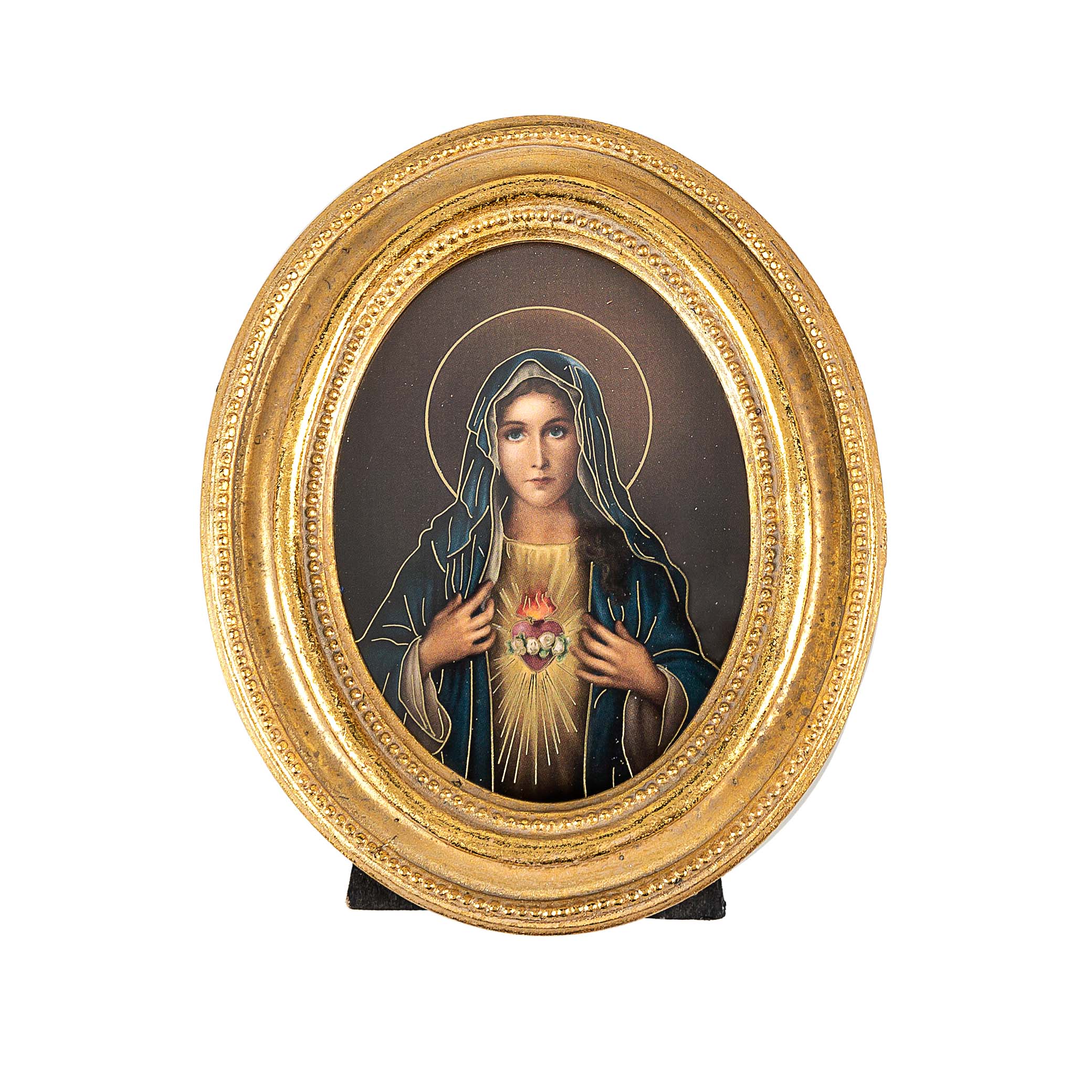 Oval 2-Frame Set of Sacred & Immaculate Heart Prints