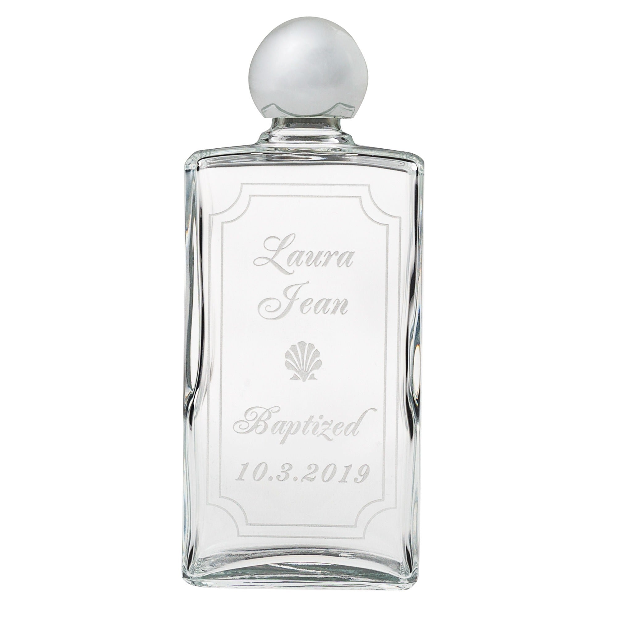 Personalized Baptism Holy Water Bottle