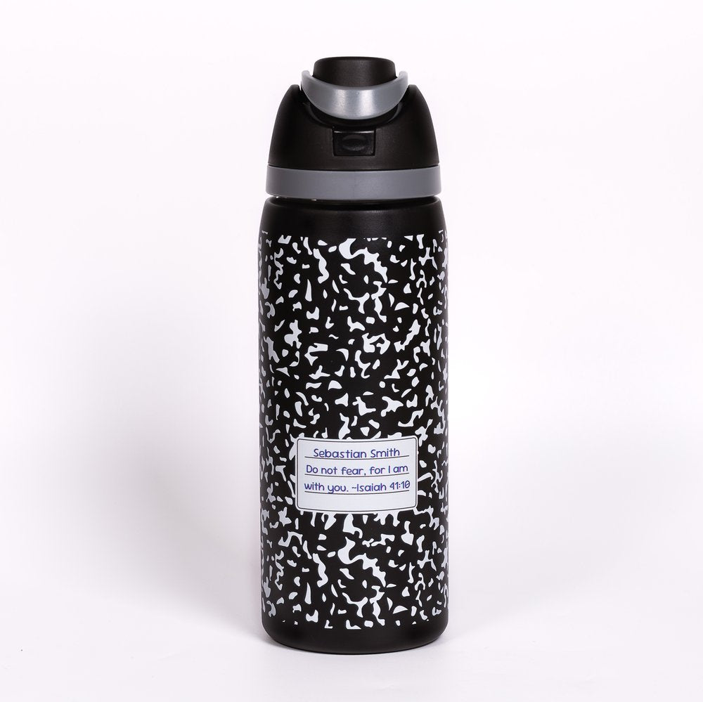 Personalized Do Not Fear Notebook Water Bottle