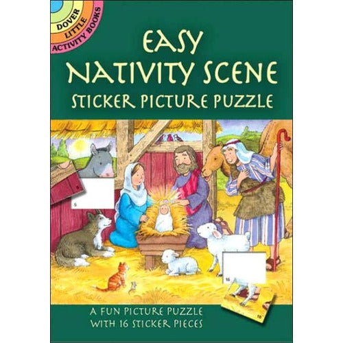 Easy Nativity Scene Sticker Picture Puzzle Book