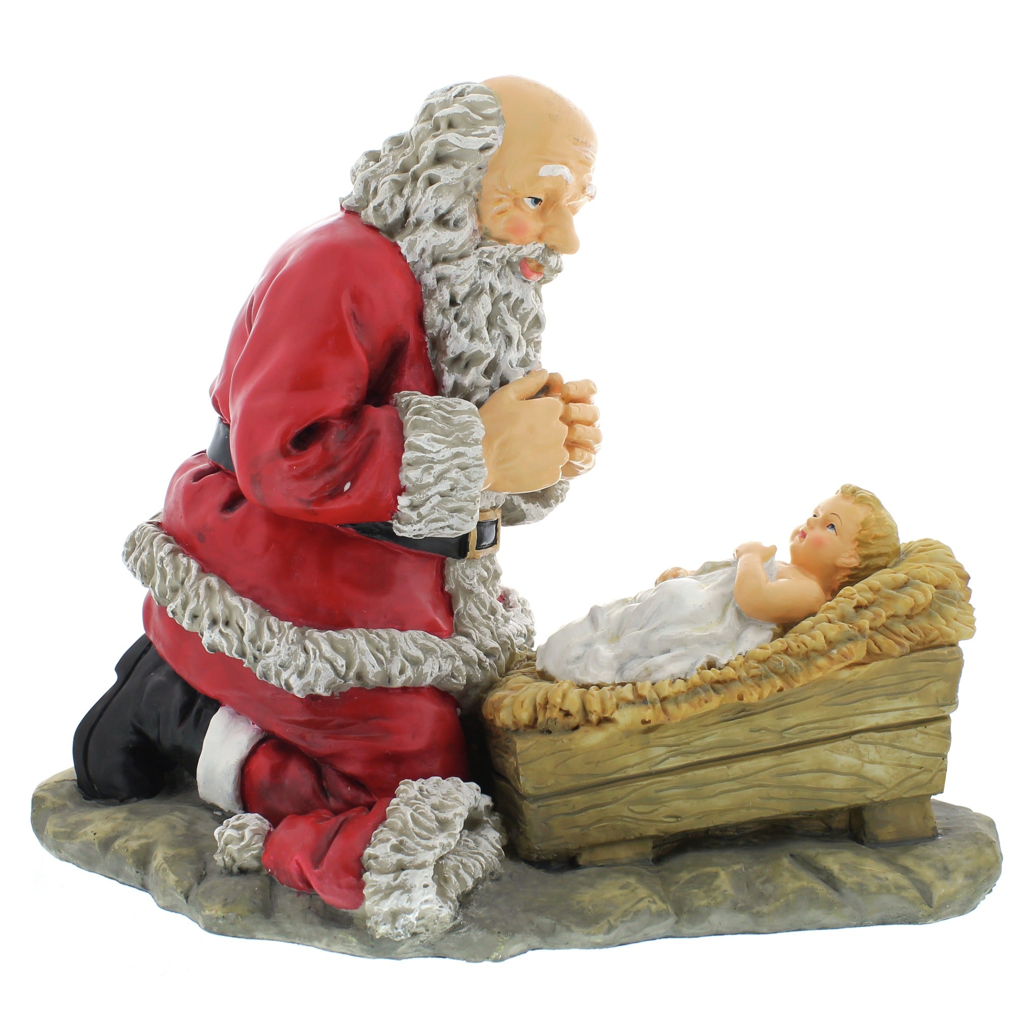 Kneeling Santa Figure 12"