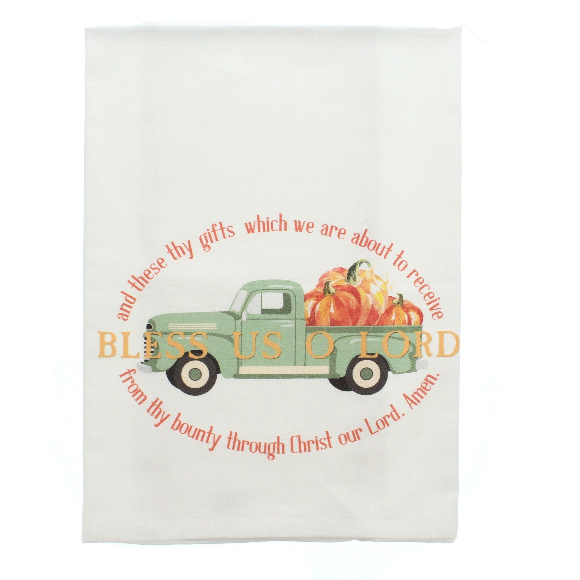 Harvest Bless Us O Lord Dish Towel