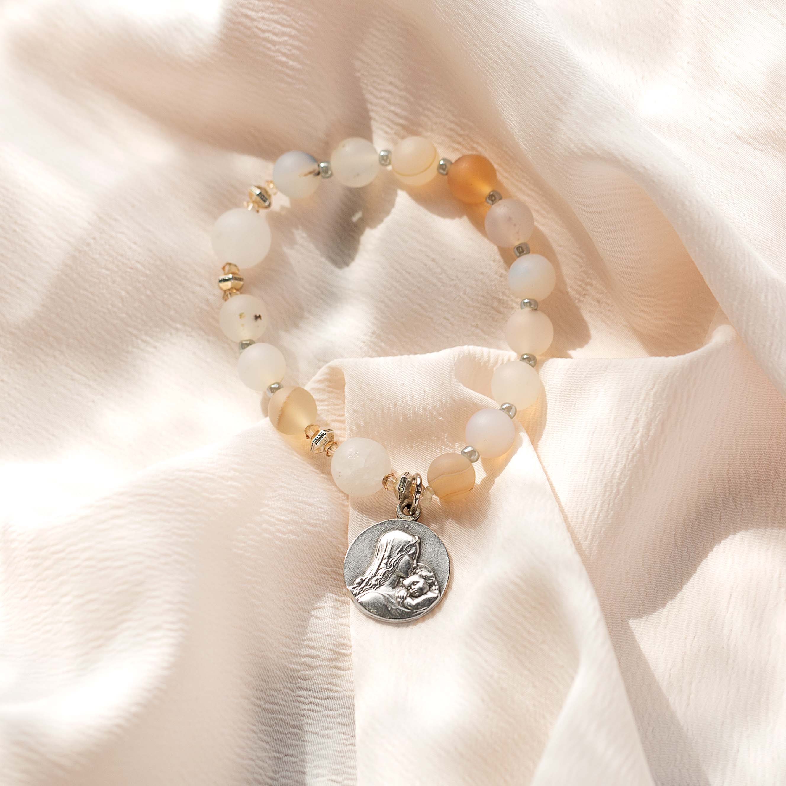 Life is Precious Rosary Bracelet
