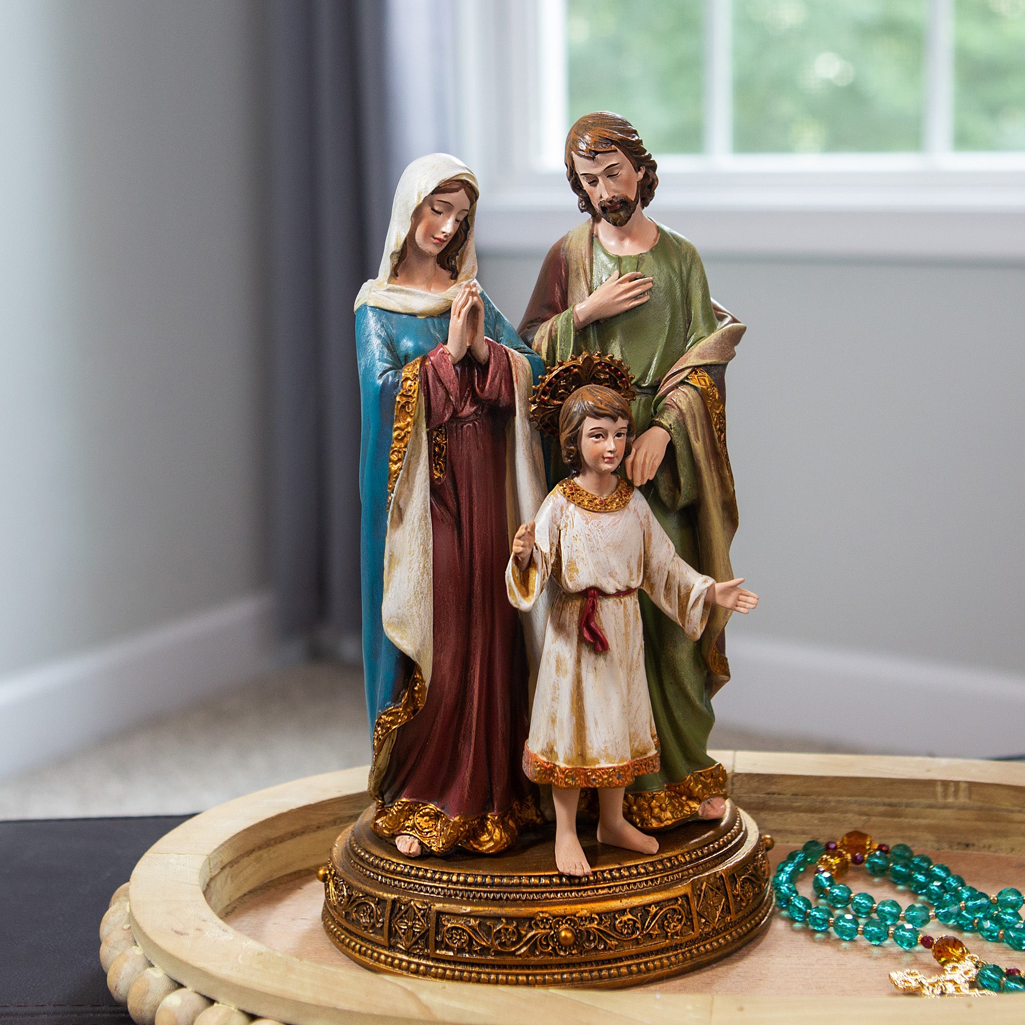 Holy Family Heavenly Protector Statue, 10.5 inches