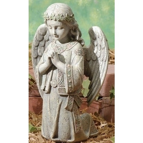 Praying Angel Kneeling Garden Figure, 12.25 inches