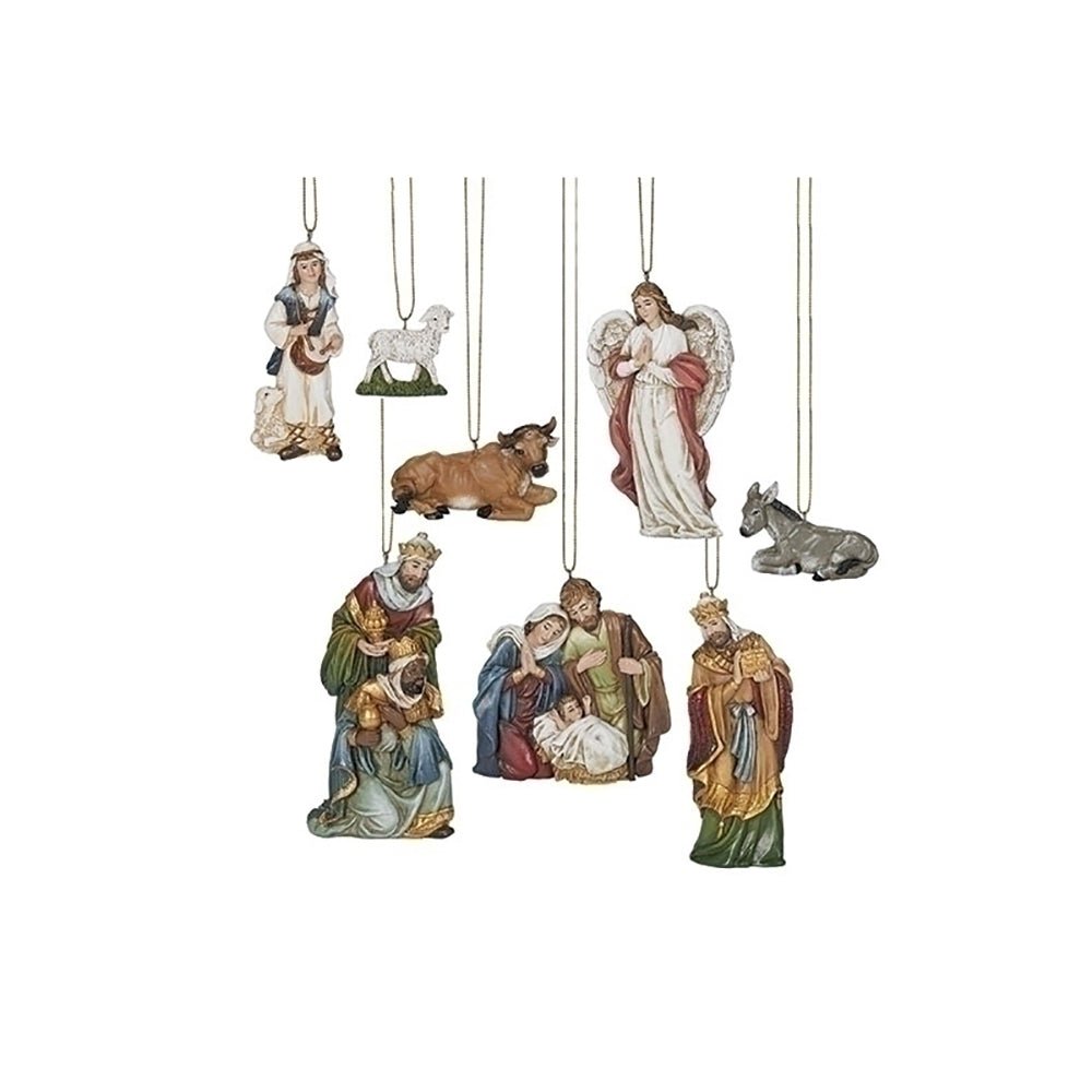 8-Piece Nativity Ornament Set - 6"