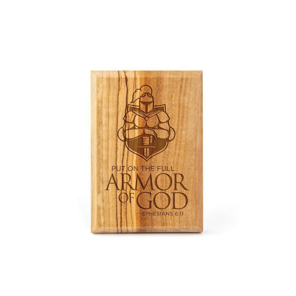 Holy Land Armor of God Olive Wood Plaque