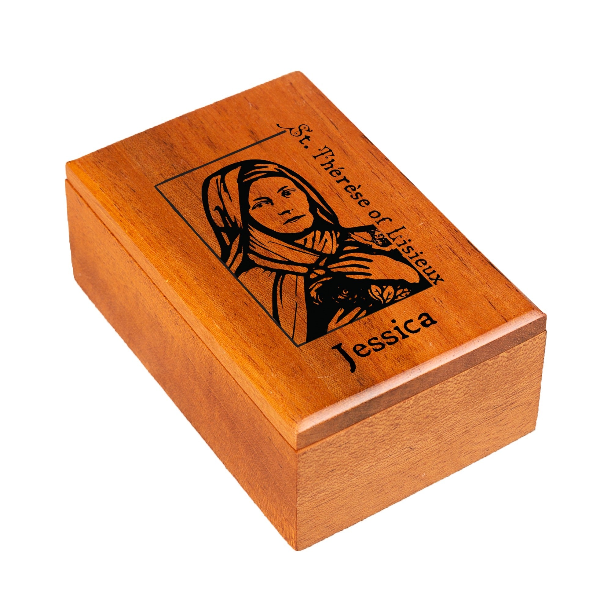 Personalized St. Therese of Lisieux Keepsake Box