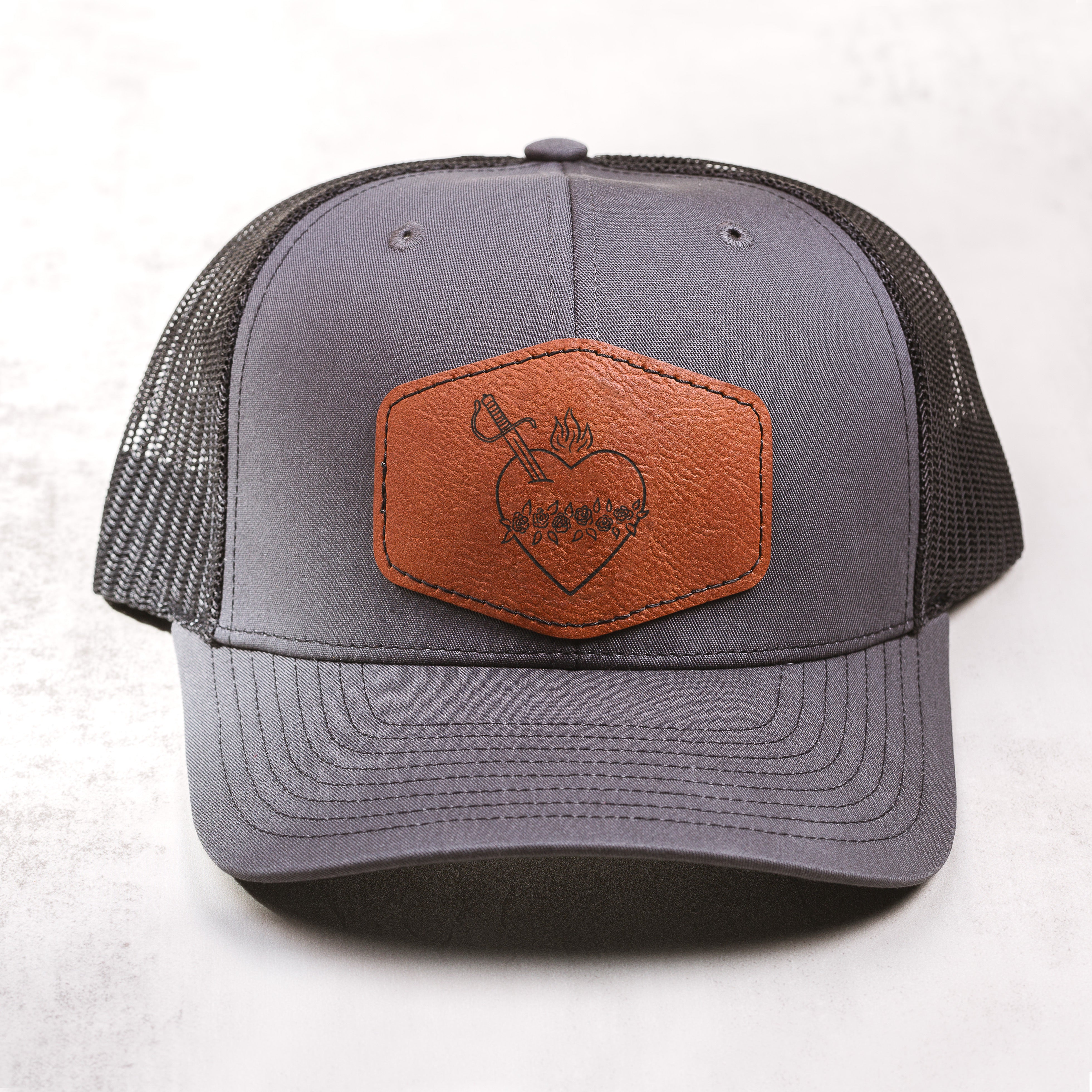 Immaculate Heart Leather Patch Ball Cap