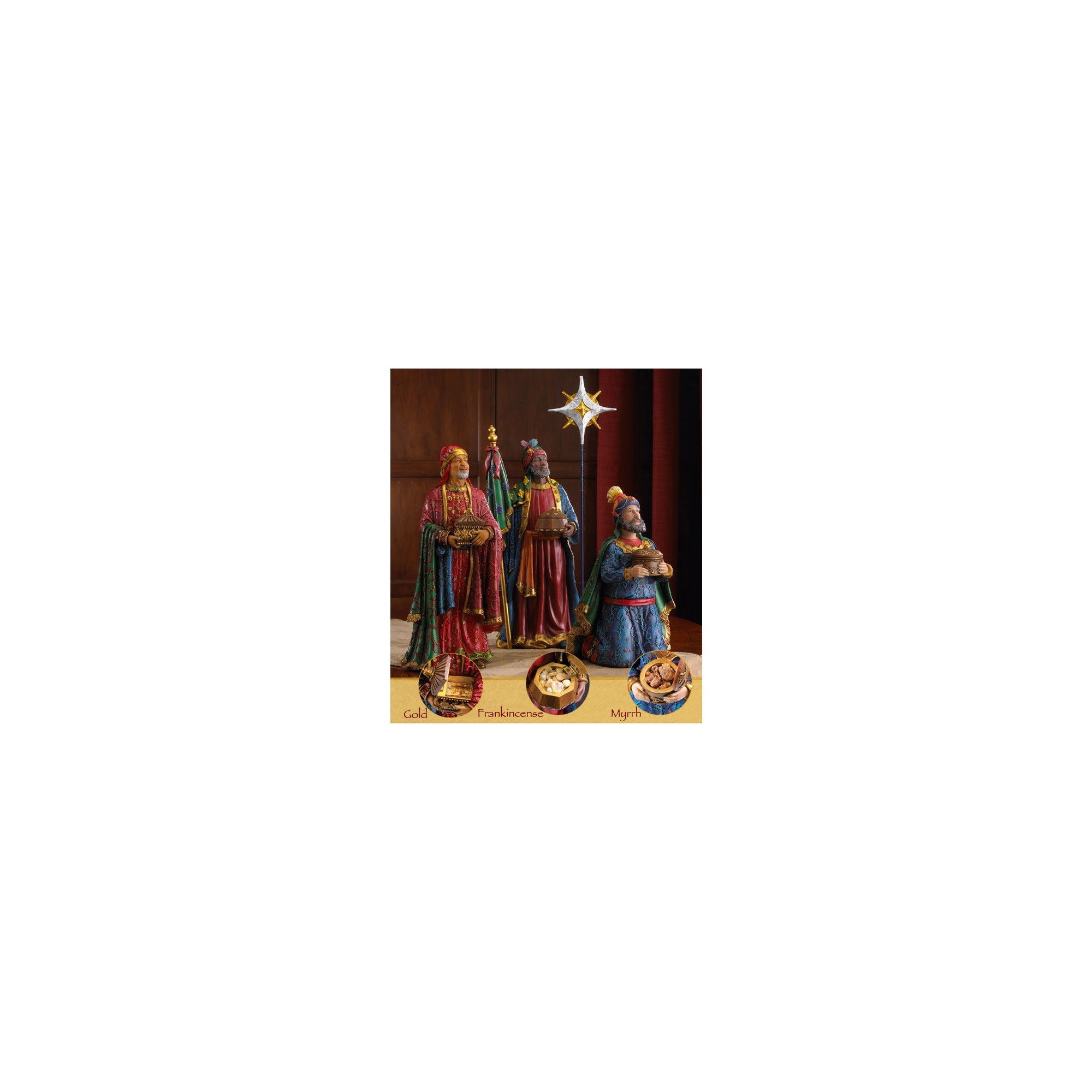 Real Life Nativity Set Three Kings - Deluxe
