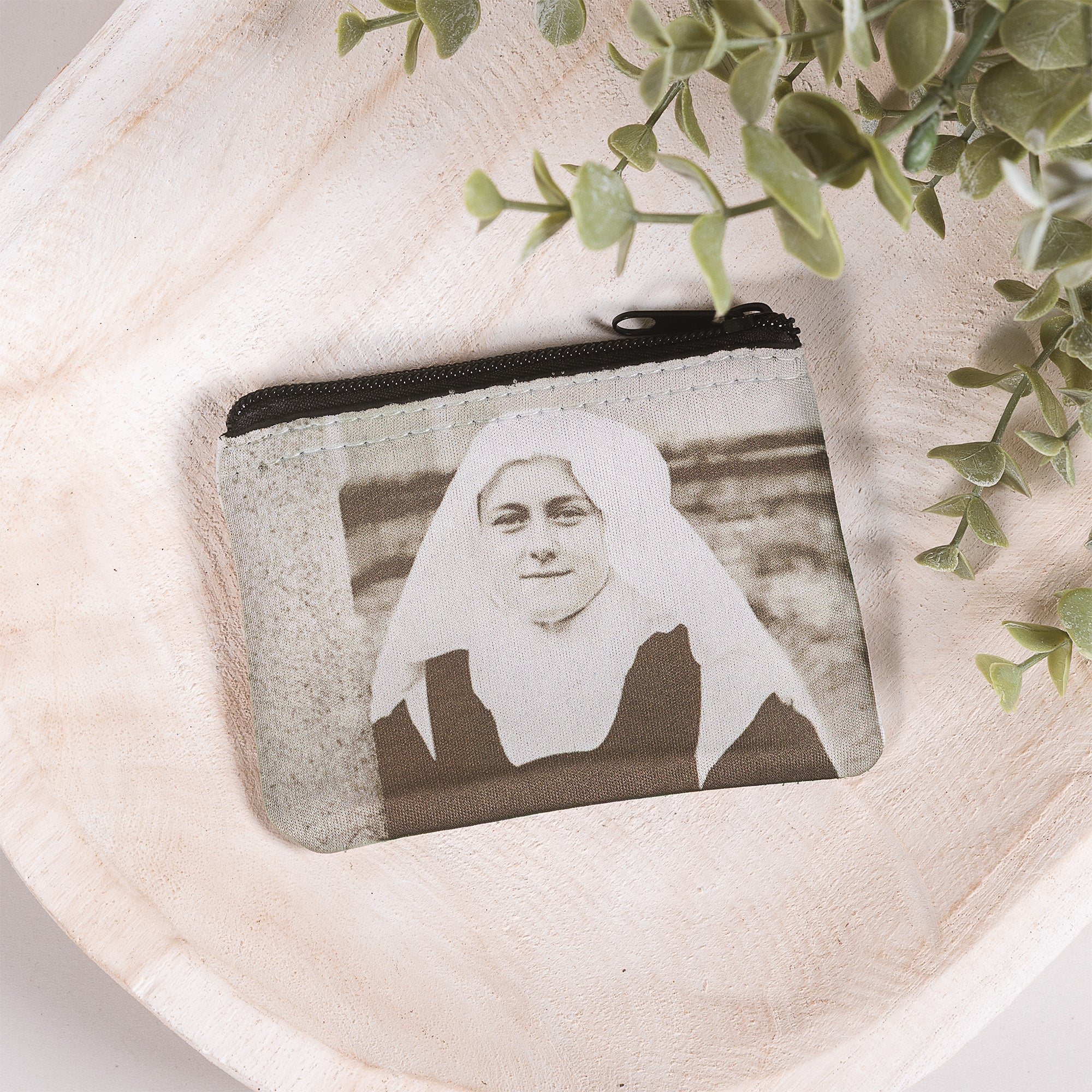 Personalized St. Therese Rosary Pouch