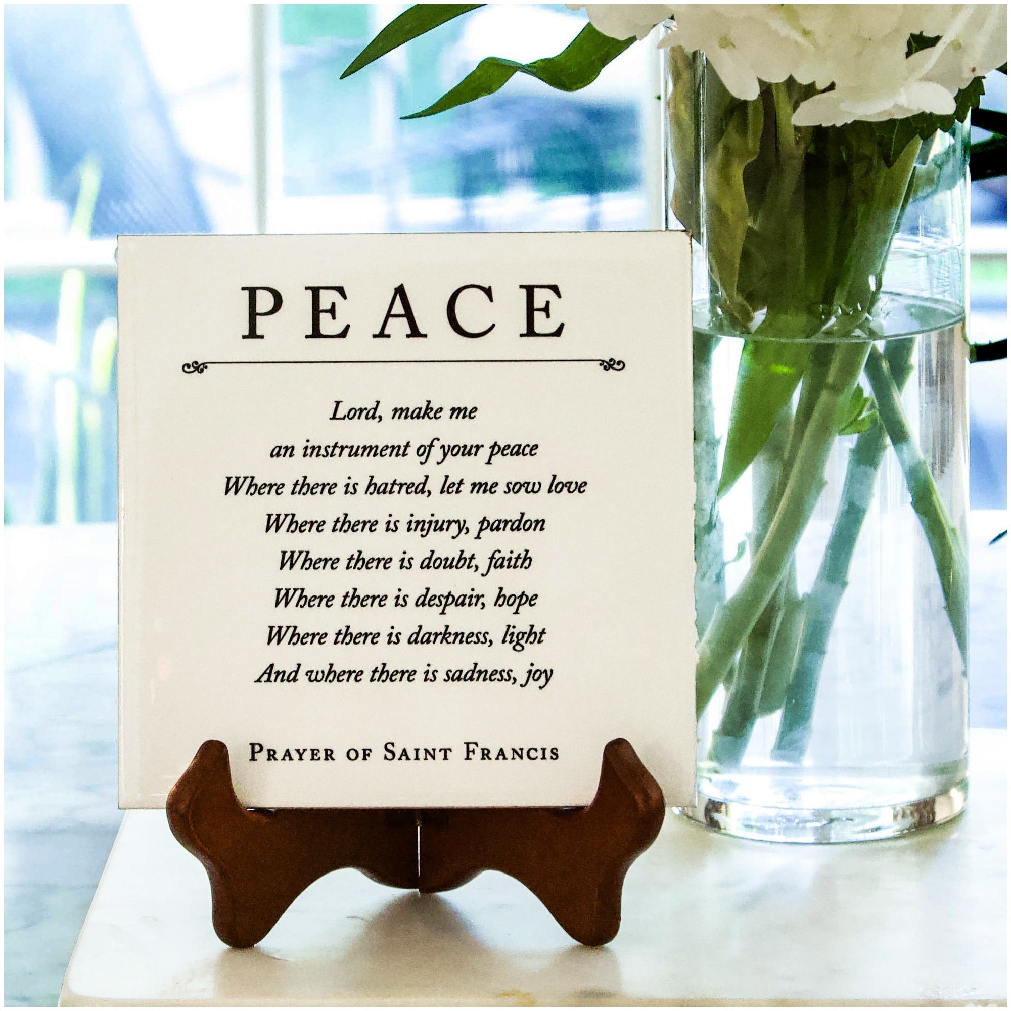 Prayer of St. Francis Tile