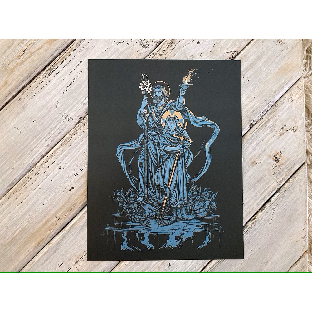 St. Joseph Terror of Demons Unframed Print - 8.5" x 11"