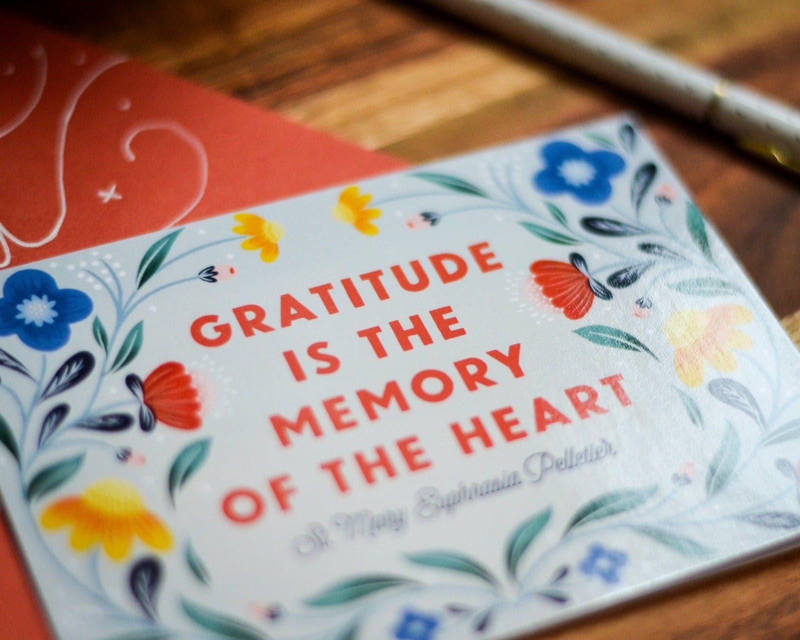 Catholic Floral Thank You Card