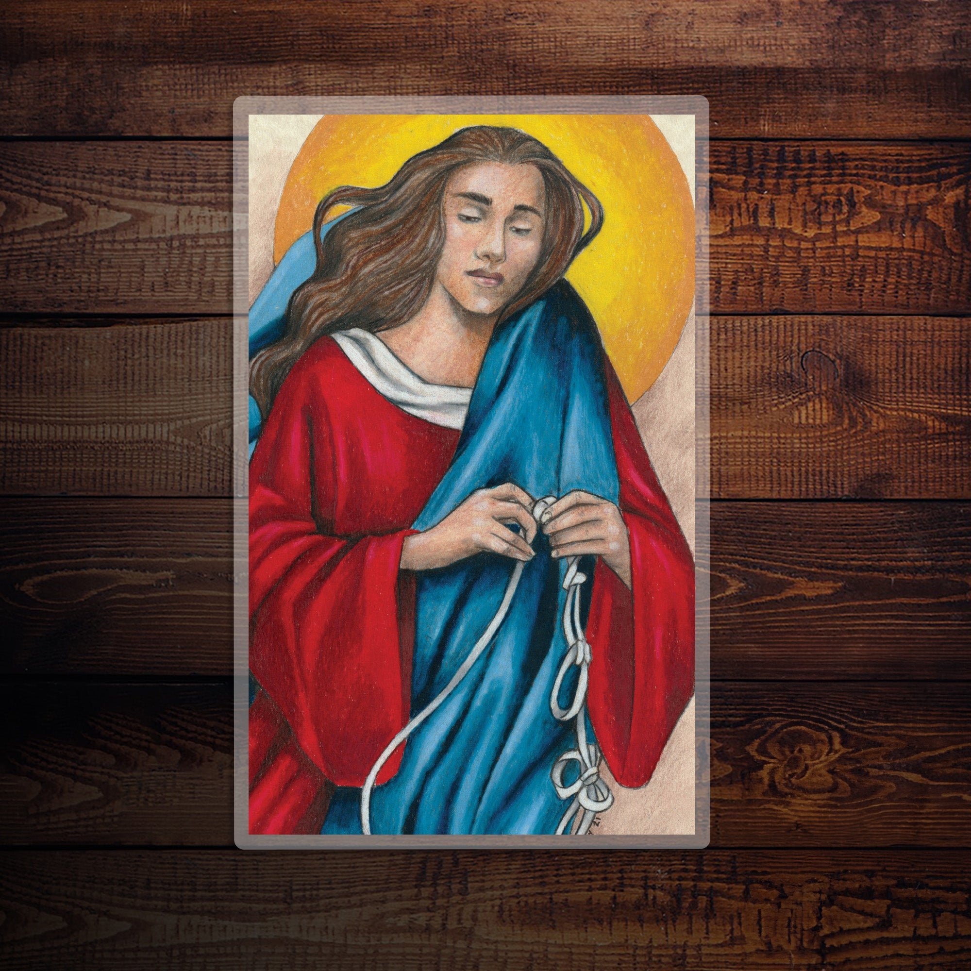 Our Lady Undoer of Knots Large Prayer Card