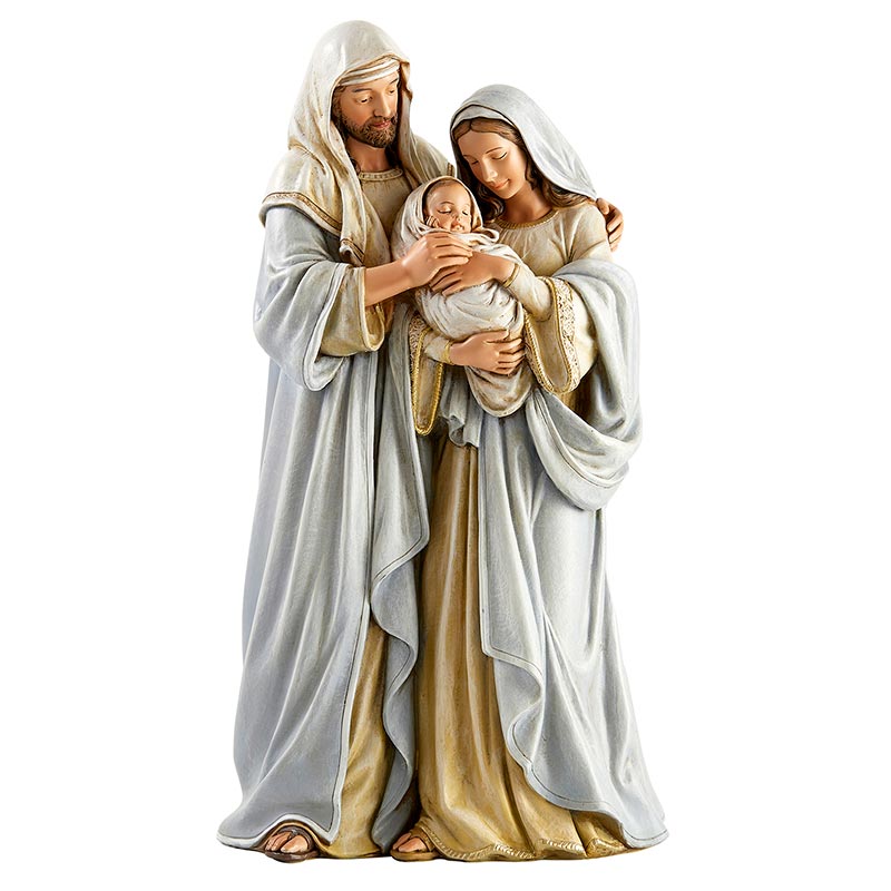 Adoring Holy Family Statue - 12"