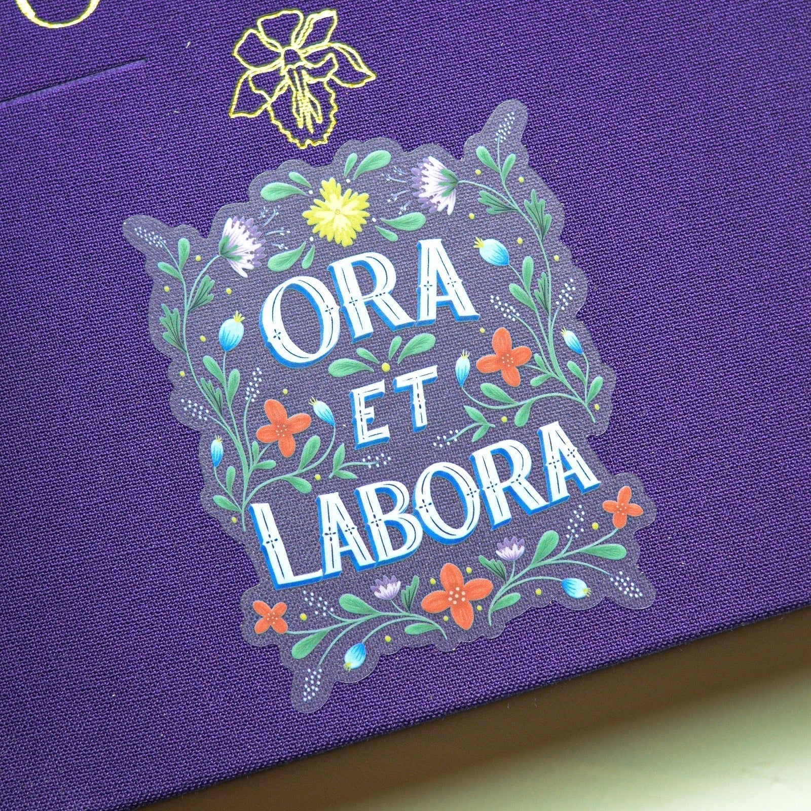 Ora Et Labora Vinyl Sticker