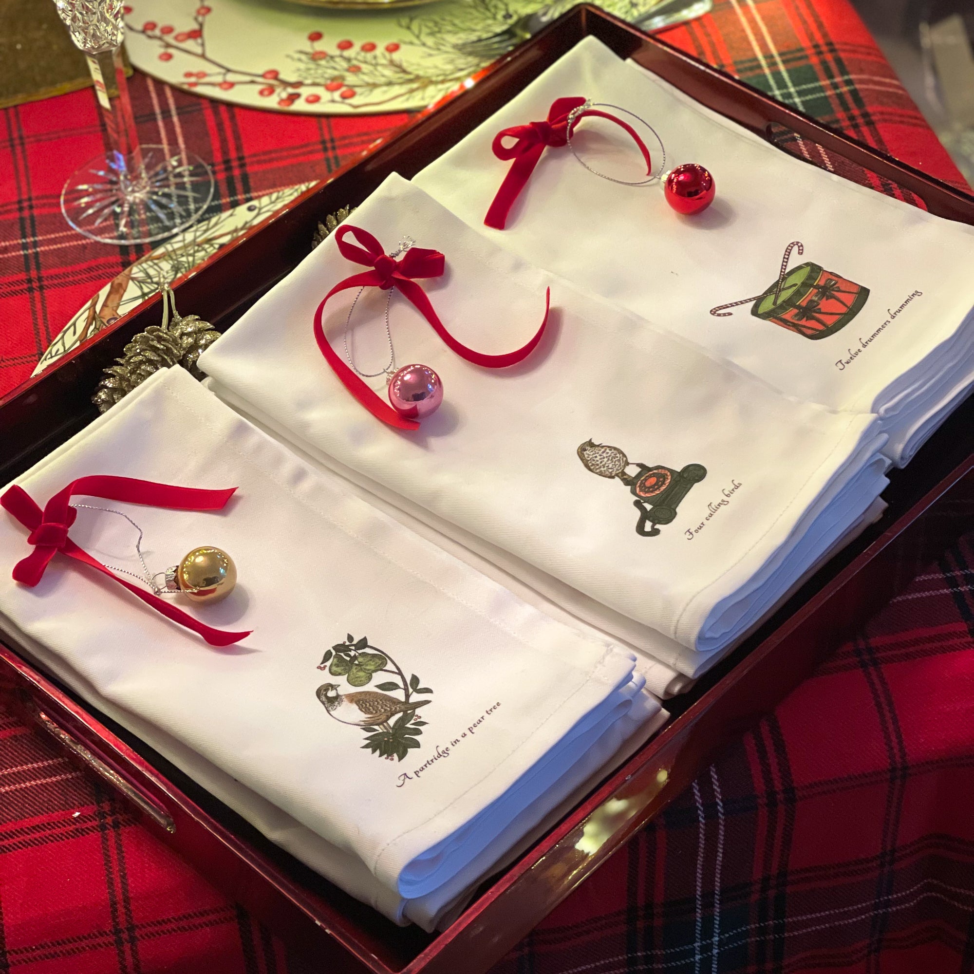 12 Days of Christmas Napkins