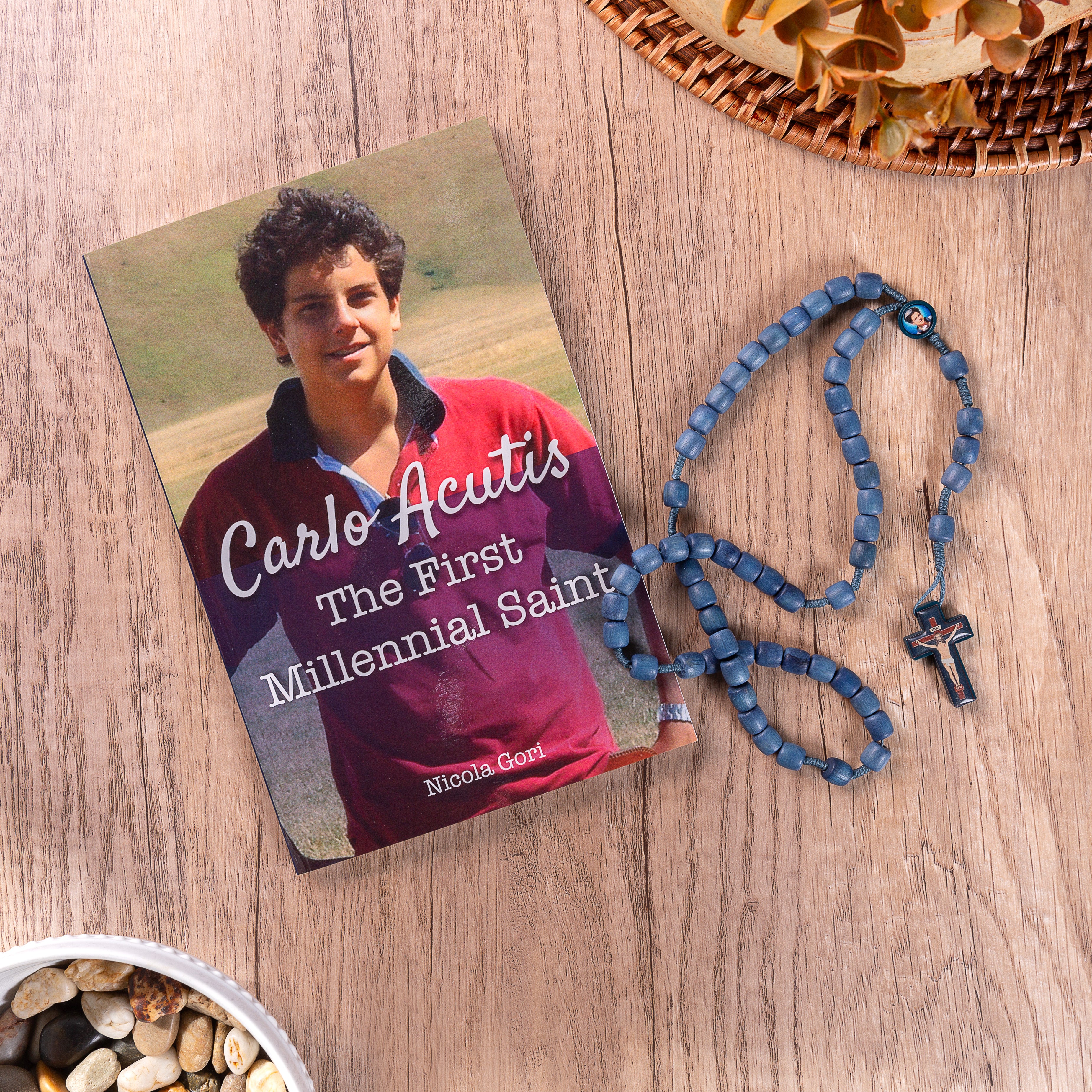Carlo Acutis: The First Millennial Saint & St. Carlo Acutis Rosary - 2 Piece Gift Set