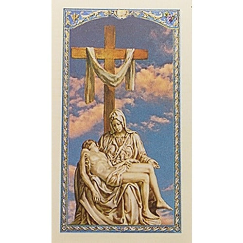 Prayer for Widows and Widowers Pieta Prayer Card