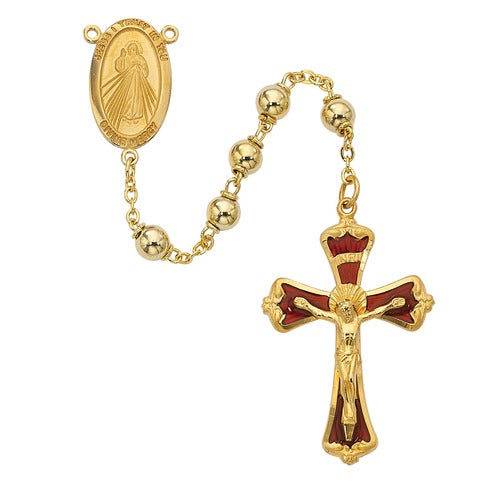 Gold Divine Mercy Rosary