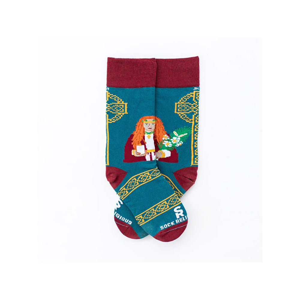 St. Dymphna Adult Socks