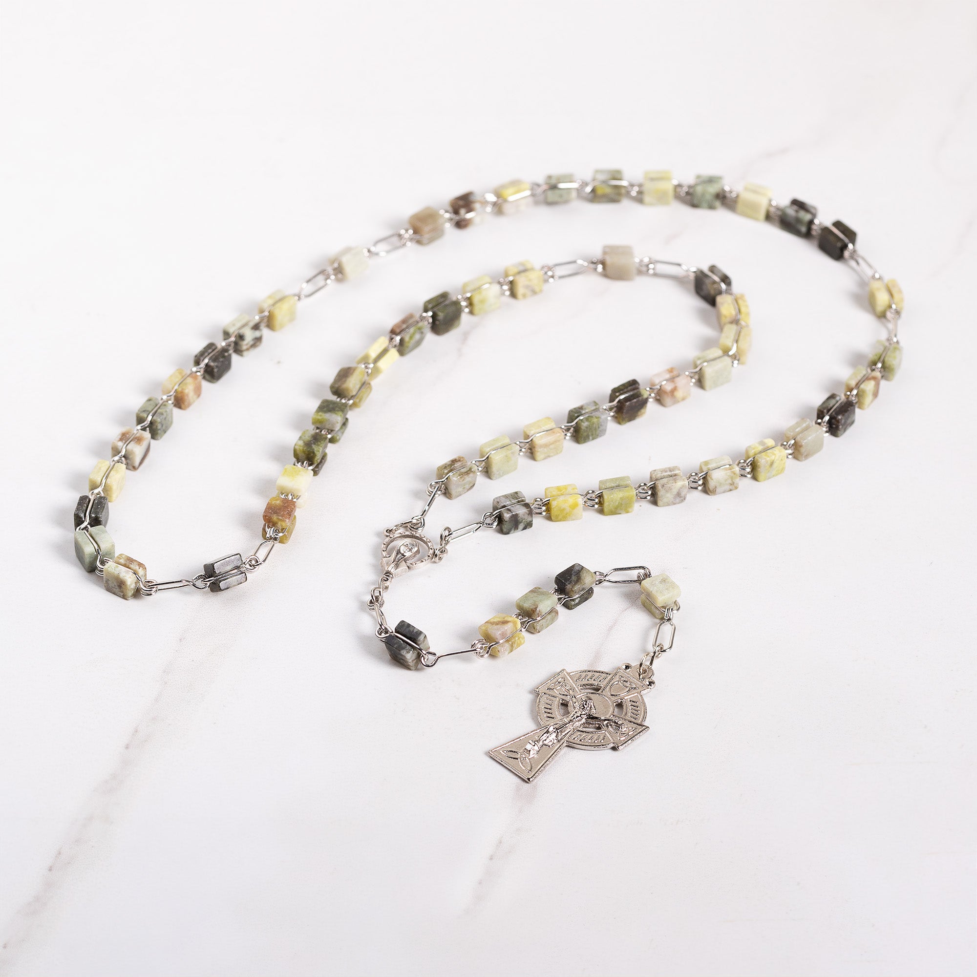 Genuine Connemara Marble Irish Rosary