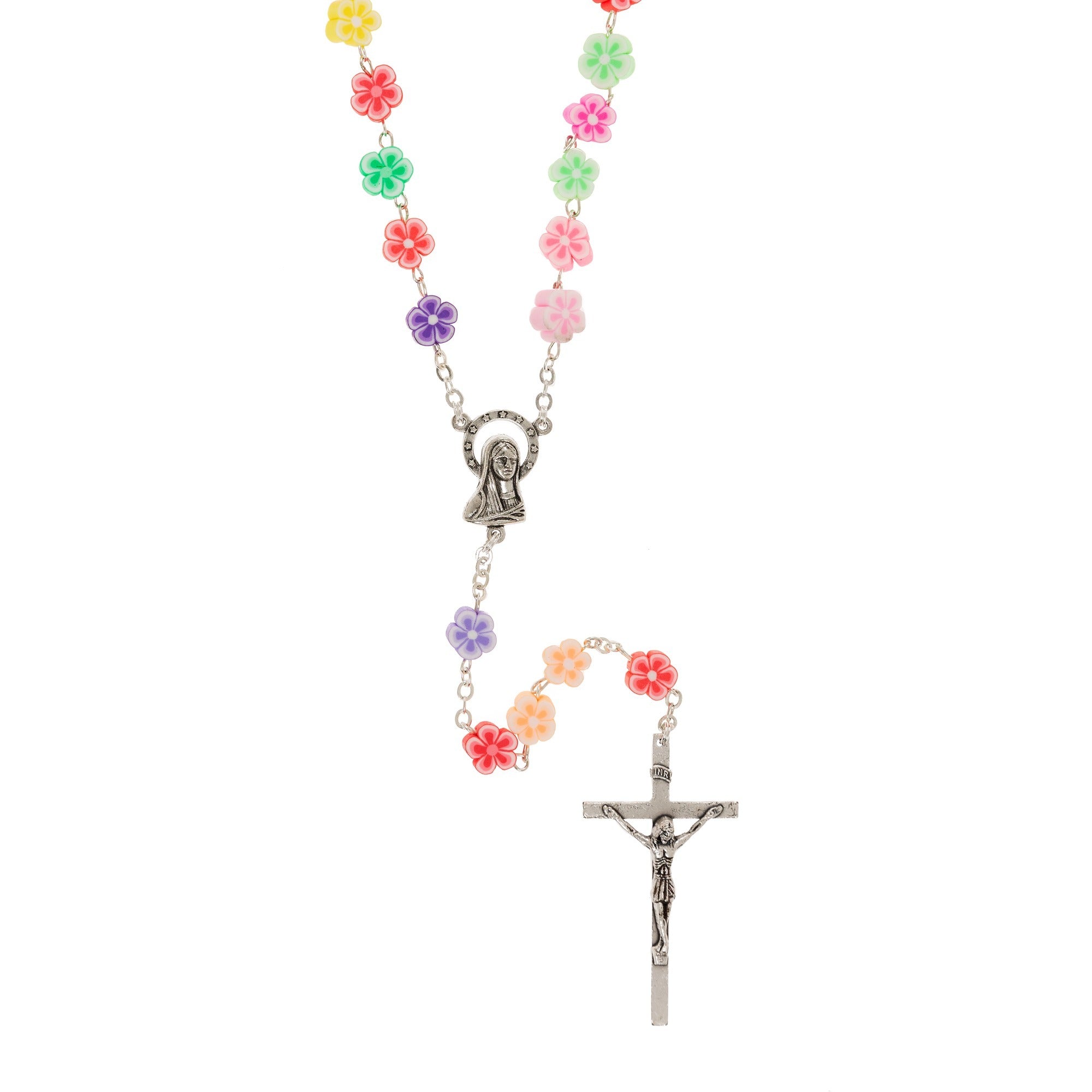 Mary's Flower Garden Colorful Rosary