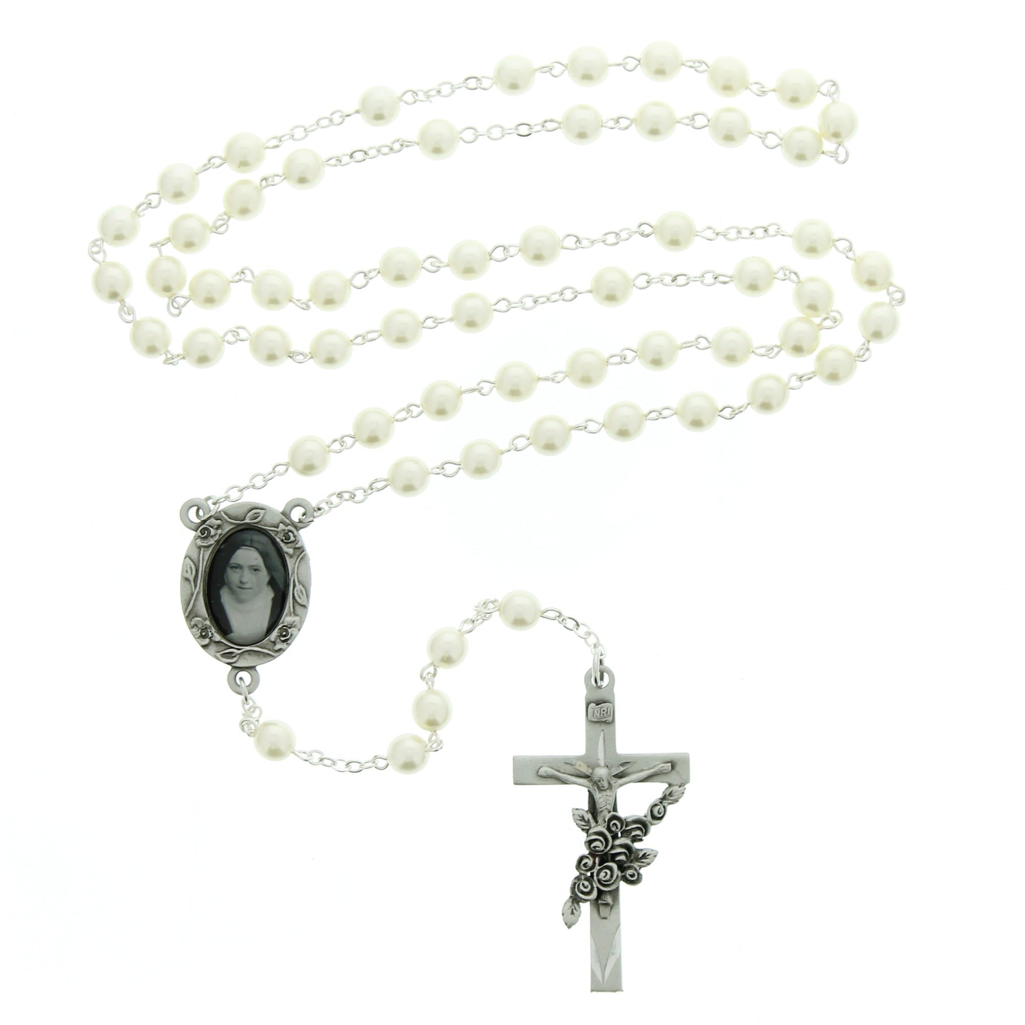 Pearls & Roses St. Therese Rosary