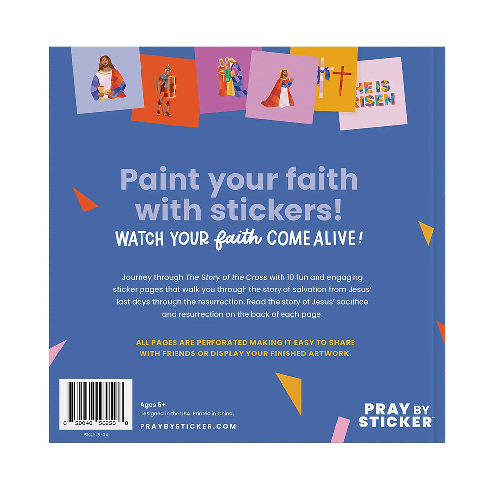 Pray by Sticker: Story of the Cross Sticker Book