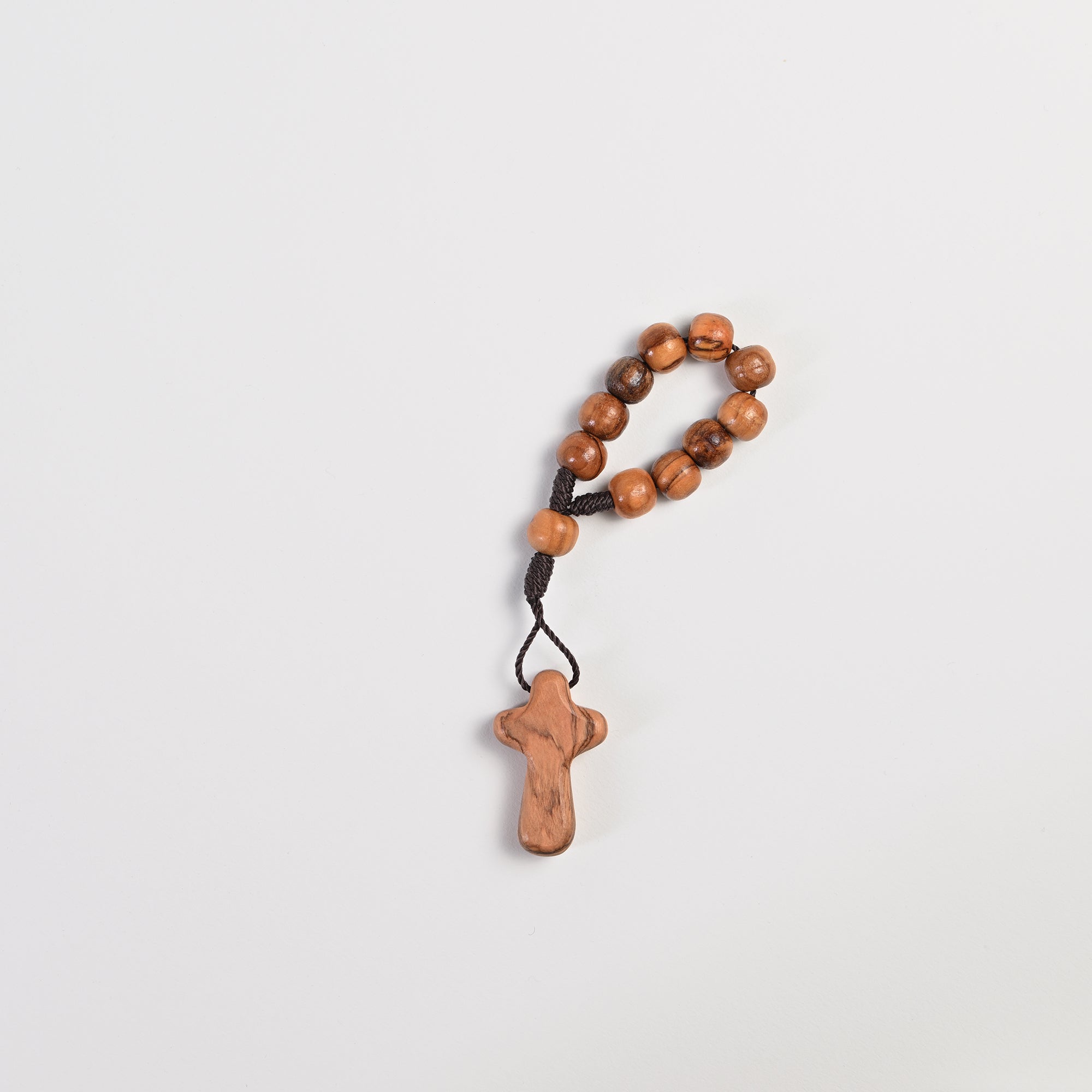 Olive Wood Decade Rosary with Comfort Cross