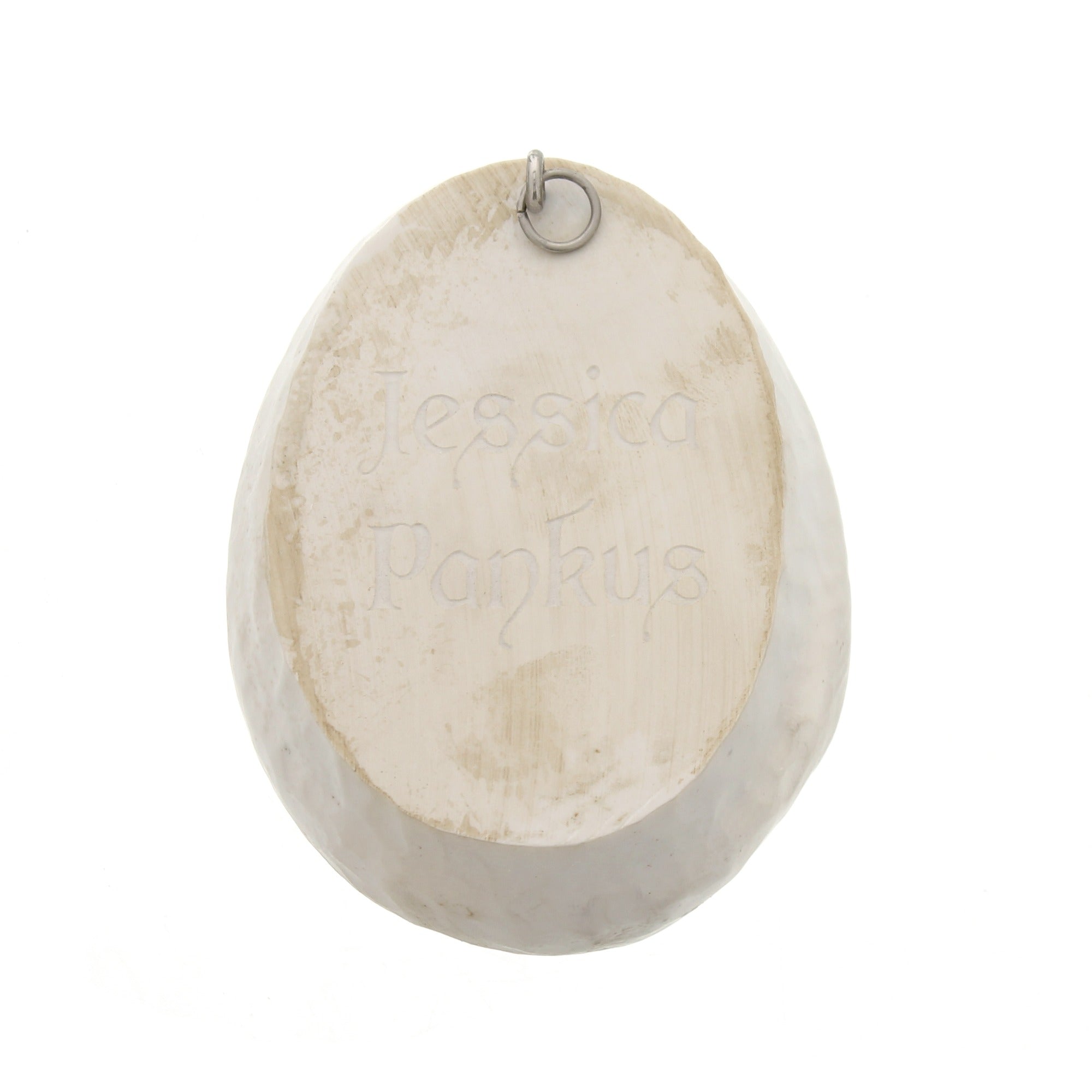 Antique White Cross Holy Water Font