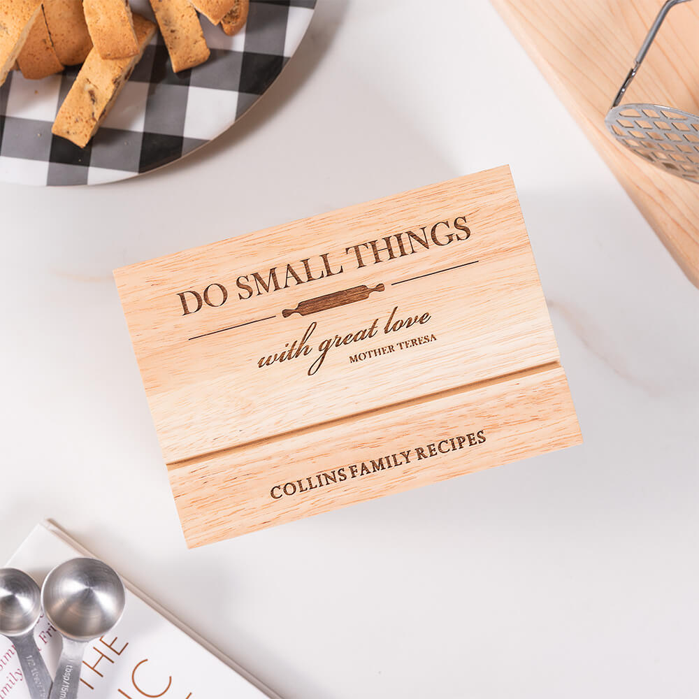 Small Things Great Love Recipe Box