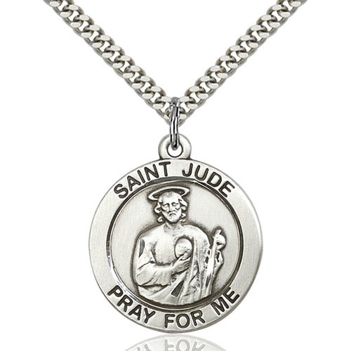 Sterling Silver St. Jude Pendant - 2508308