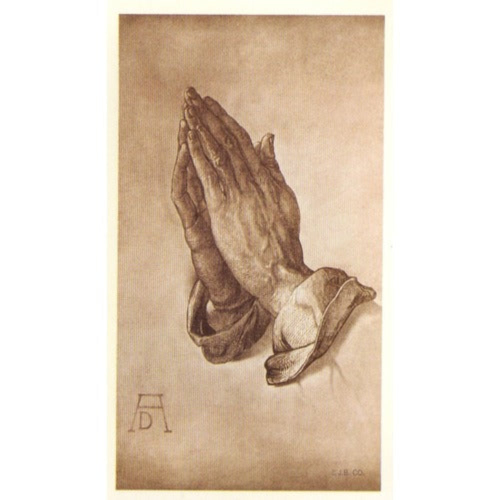 Praying Hands Personalized Prayer Card (Priced Per Card)