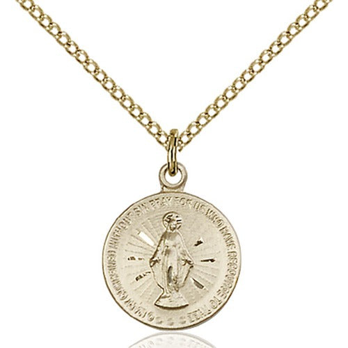 Miraculous Pendant, Bliss, 14Kt Gold-Filled 5/8 X 1/2"