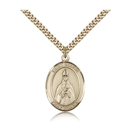 14kt Gold Filled St. Blaise Pendant w/ chain