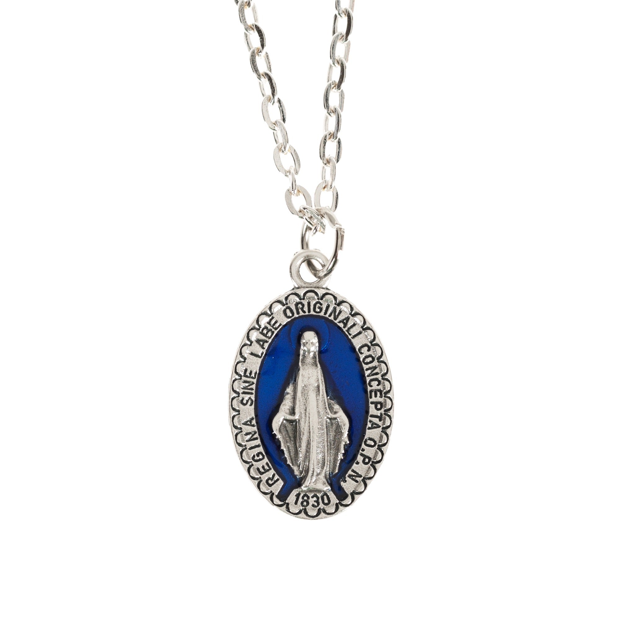 Miraculous Medal Cobalt Blue (L)