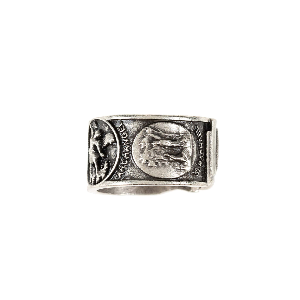 Men's Stamped St. Michael Ring