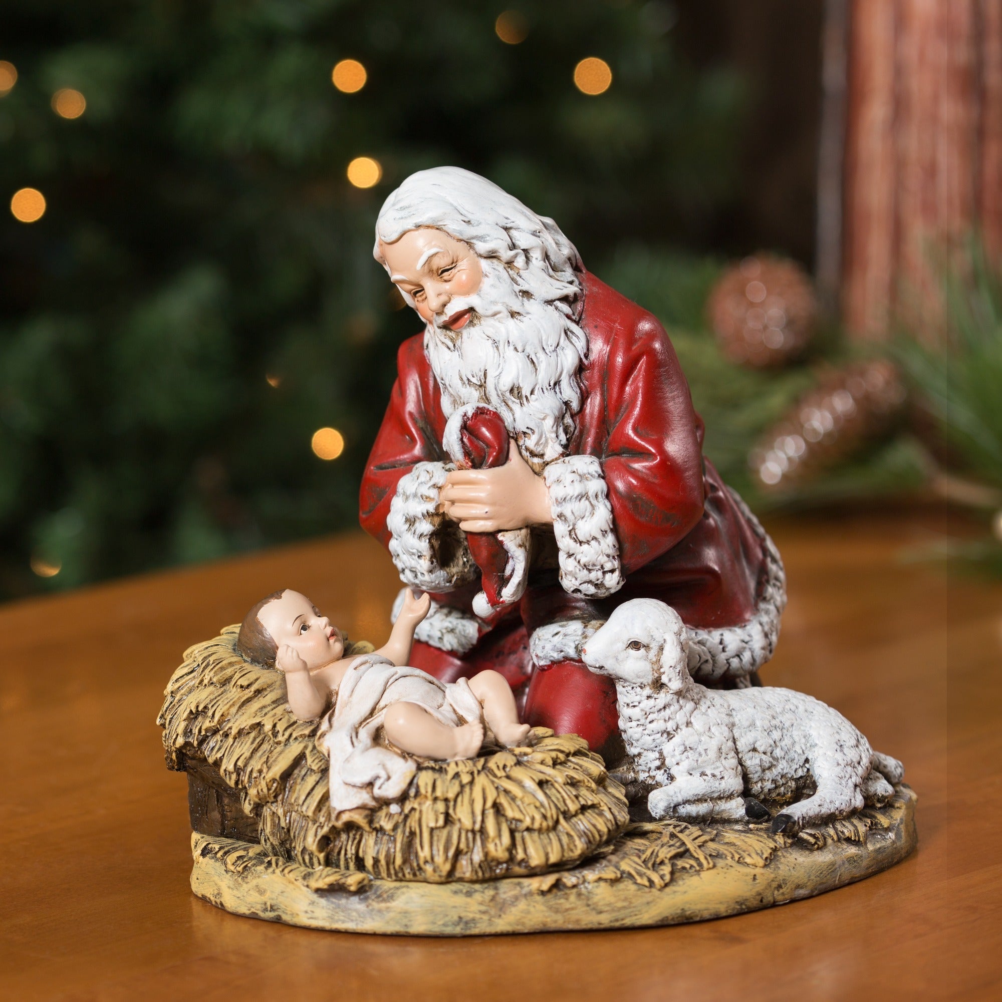 Kneeling Santa Figure 8"