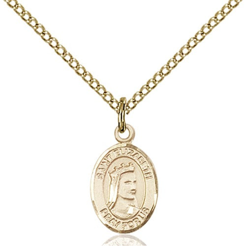 14kt Gold Filled St. Elizabeth of Hungary Petite Pendant