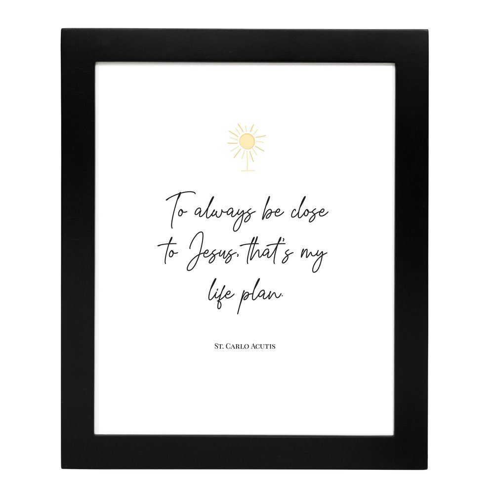 St. Carlo Acutis "My Life Plan" Print