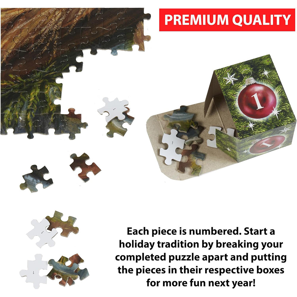 In The Manger Jigsaw Puzzle Advent Calendar - 1000 Pieces