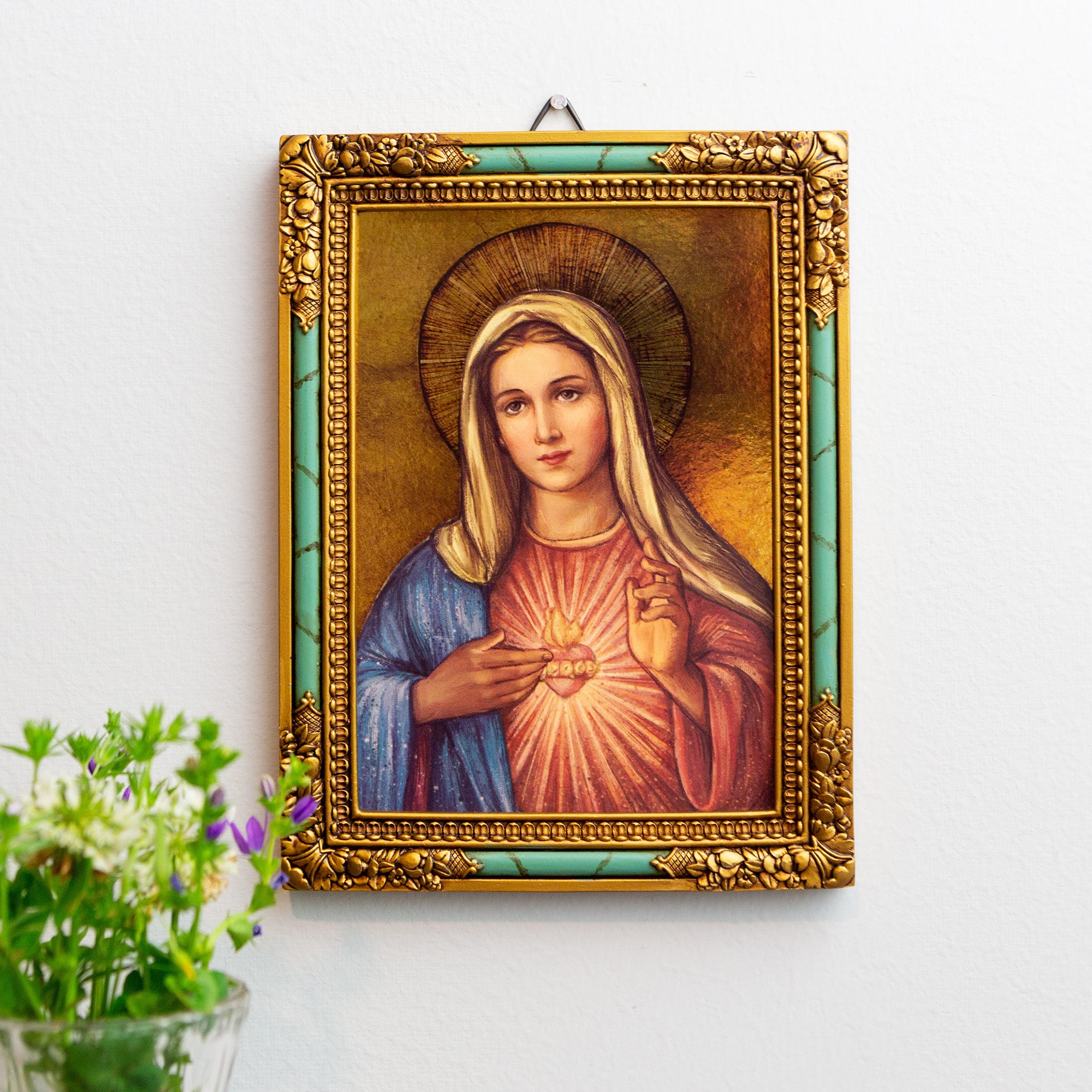 Immaculate Heart Framed Wall Plaque