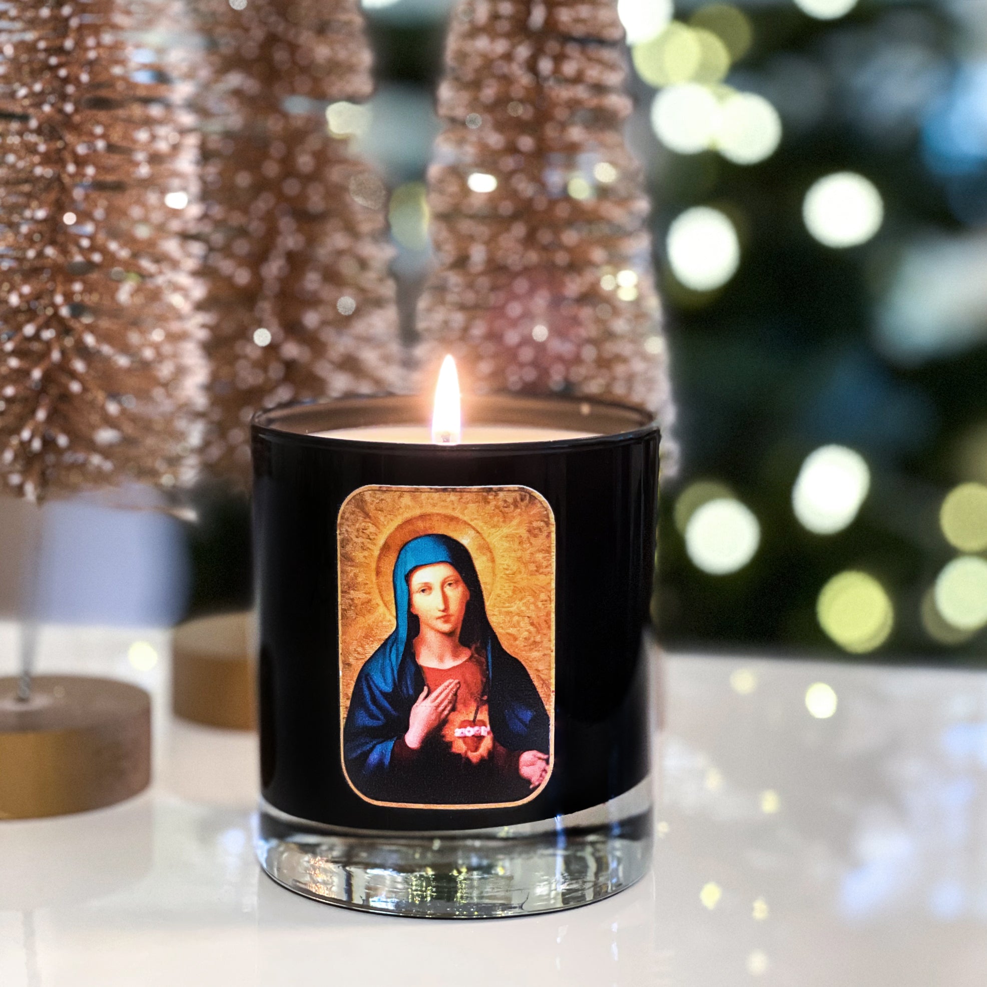 Personalized Immaculate Heart of Mary Candle